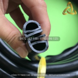 Ron cao su EPDM chữ E 20x17x2